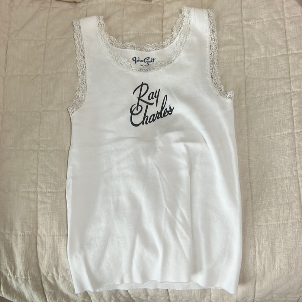 white brandy melville tank: OS